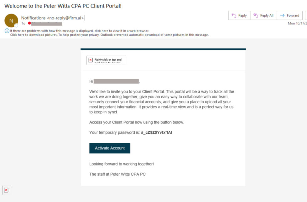 BEWARE OF SUSPICIOUS EMAIL SENT TO PETER WITTS CPA PC OFFICE - Peter ...